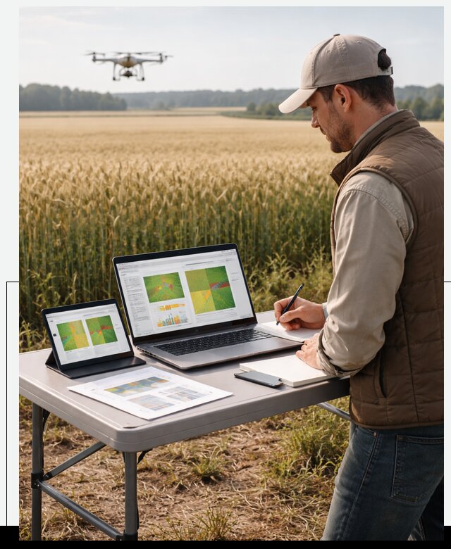 Система AI прогнозирования урожайности для точных агрономий в Донском