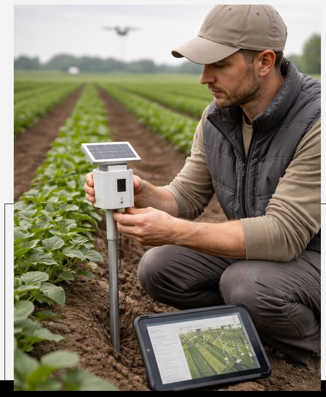 IoT мониторинг сельскохозяйственных полей и контроля в Донском